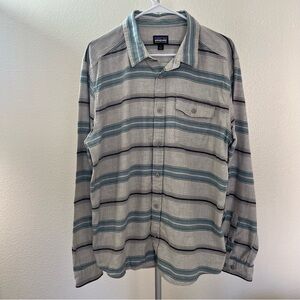 Patagonia Lightweight Fjord Flannel Shirt Striped Size L